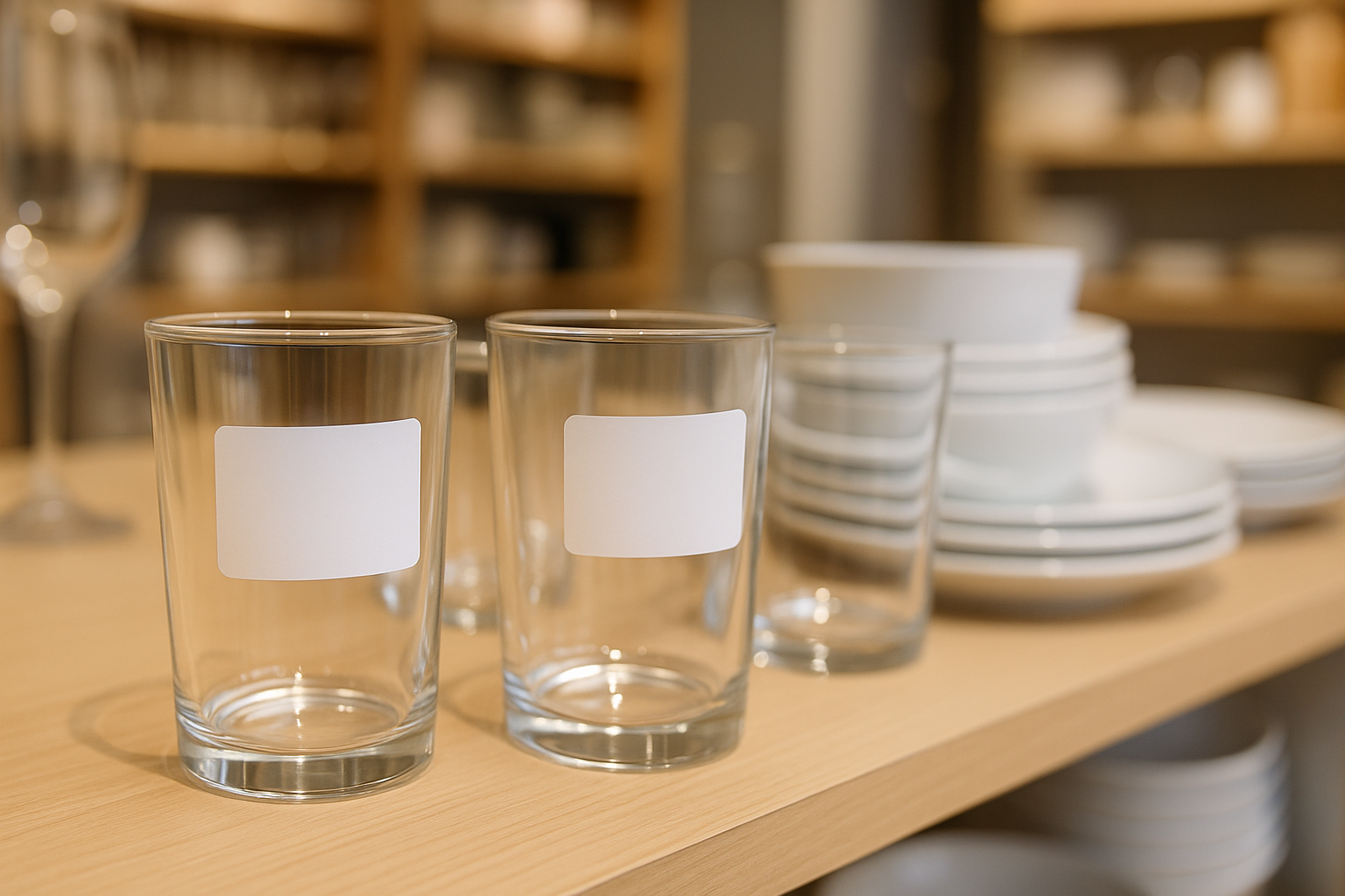 Ablösbare Etiketten Glas, Porzellan & Geschirr im Einzelhandel Ablösbare Etiketten Glas, Porzellan & Geschirr im Einzelhandel