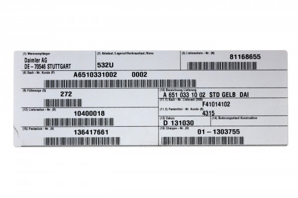 Industrieetiketten Industrieetiketten