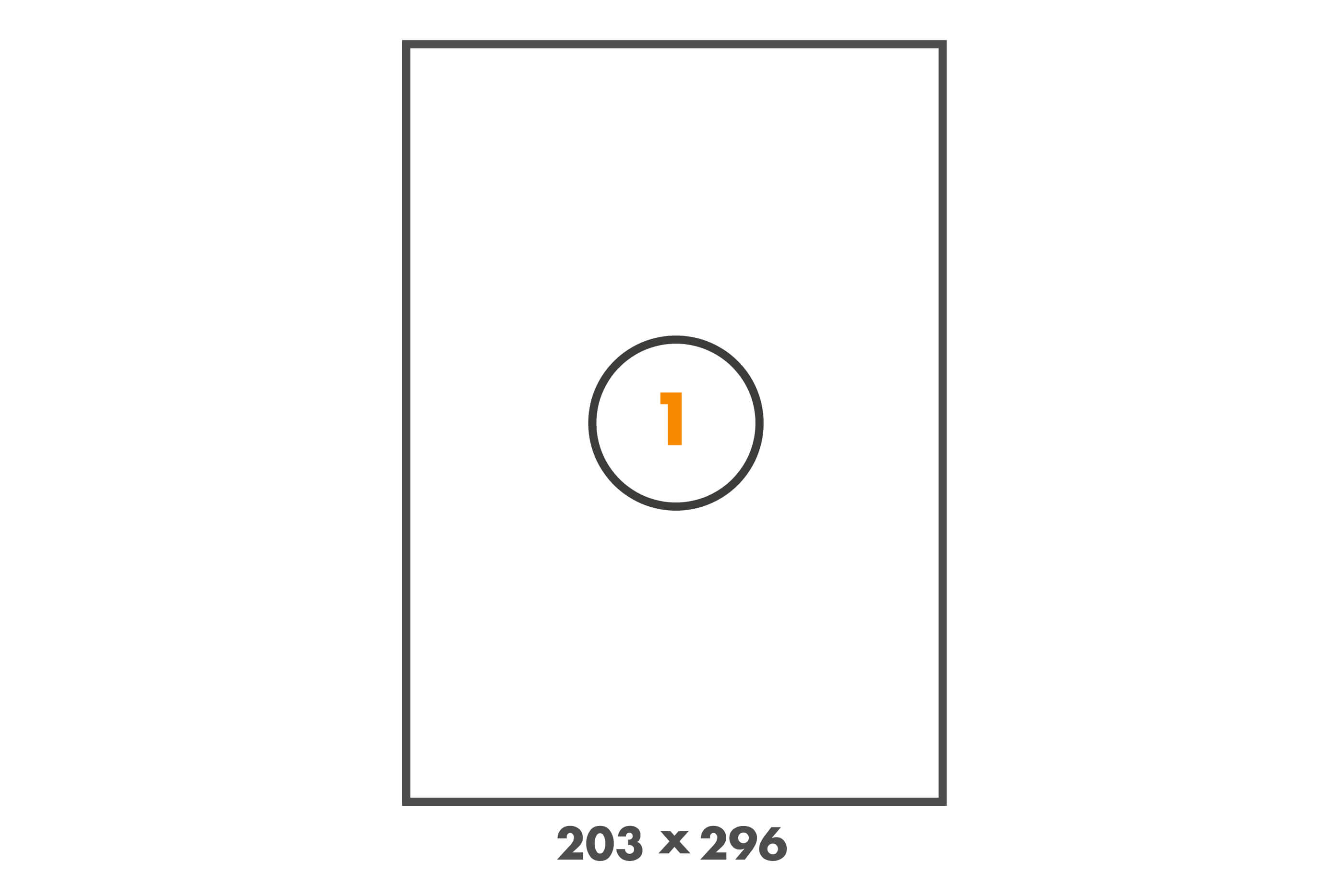 Versandetiketten 203 x 296 mm auf DIN A4 Bogen Versandetiketten 203 x 296 mm auf DIN A4 Bogen